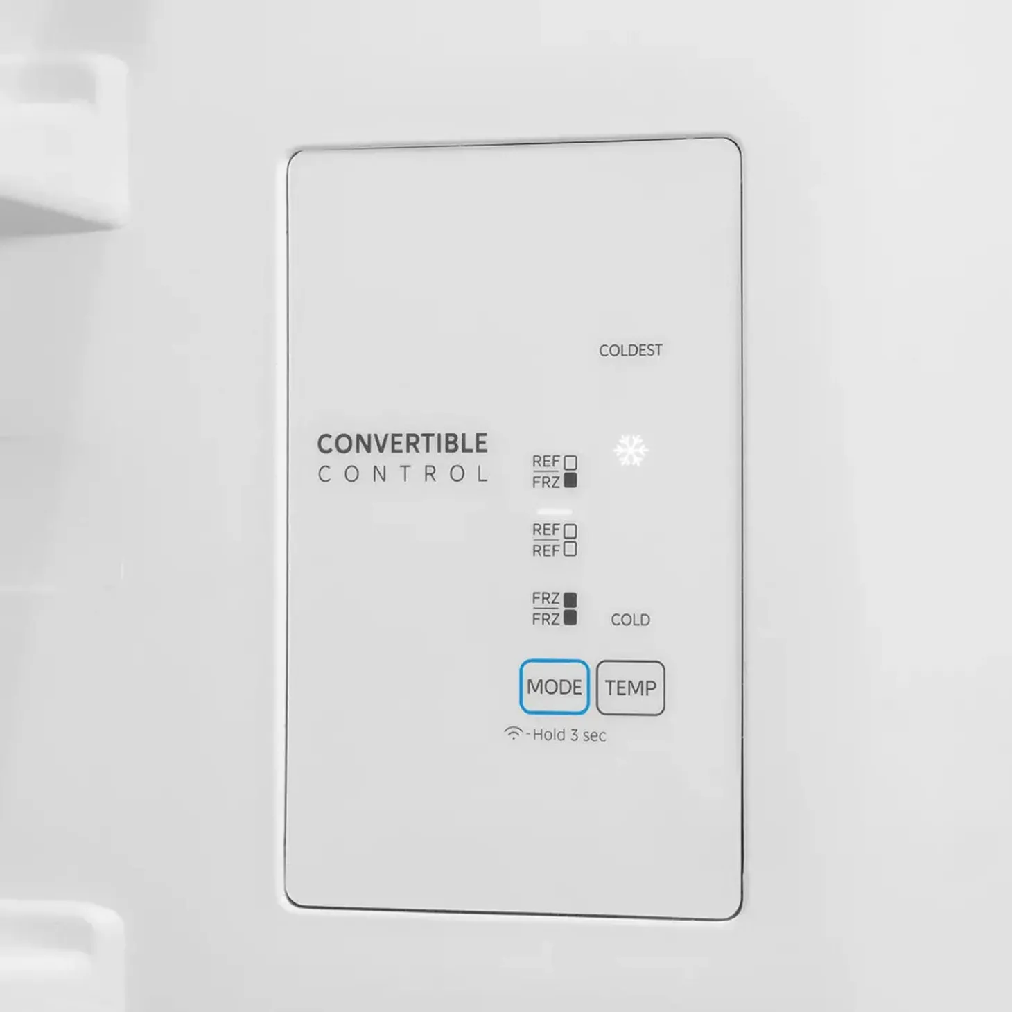 Midea Réfrigérateur/congélateur convertible 20 pi3 30 po Blanc Tout réfrigérateur - MRU21C7BWW