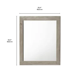 Miroir pour commode de chambre à coucher