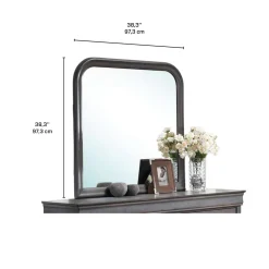 Miroir pour commode de chambre à coucher