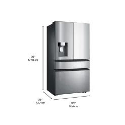 MOFFAT Réfrigérateur 22 pi3 36 po Acier inoxydable Portes françaises - MYE22HYPKFS