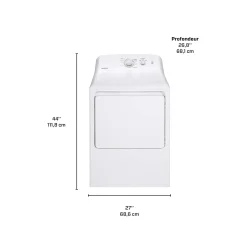 MOFFAT Sécheuse Chargement frontal Blanc 27