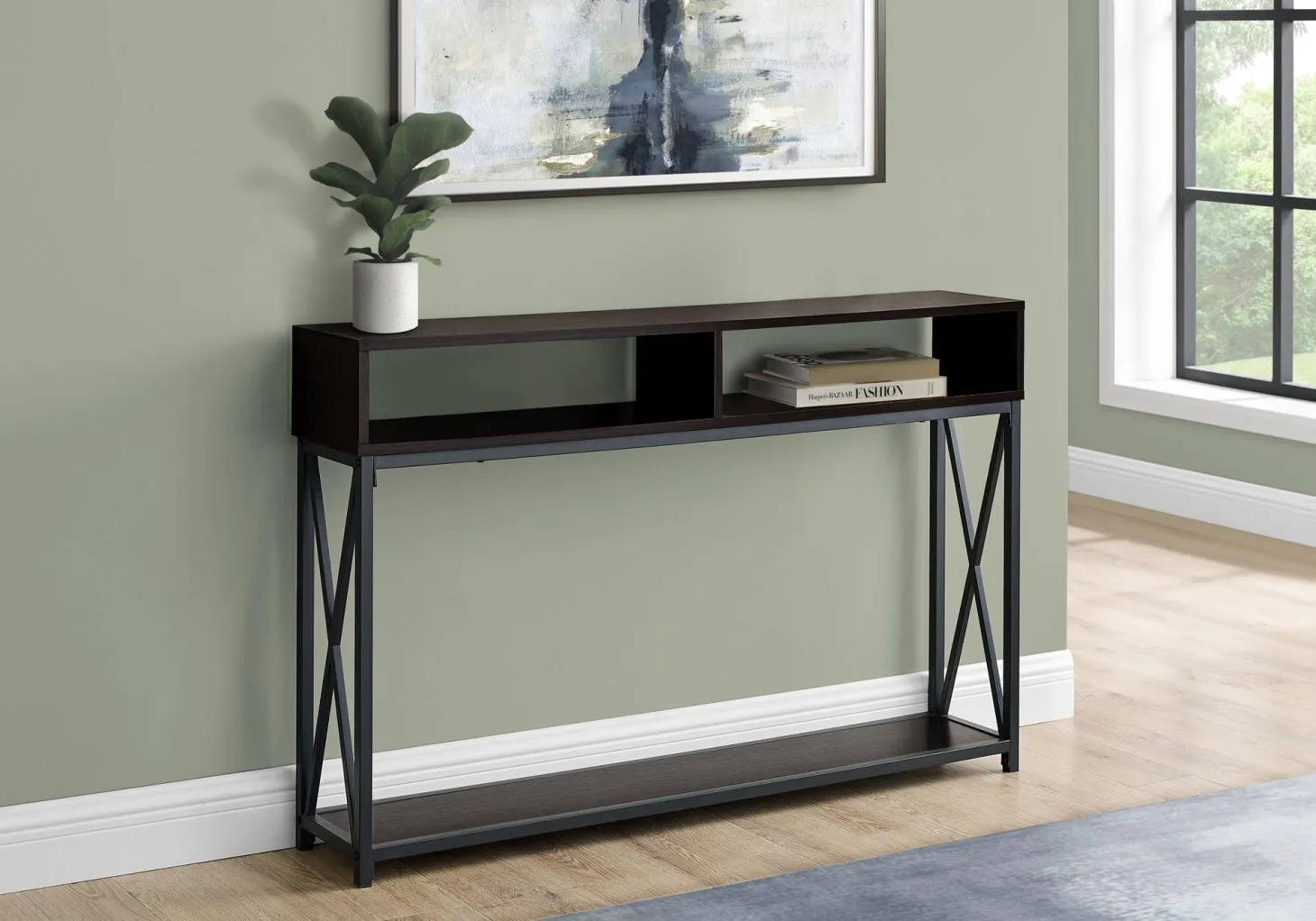 Monarch specialties i 3574 console d'entrée avec rangement - table d'appoint - Monarch