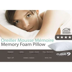 Oreiller - mousse mémoire