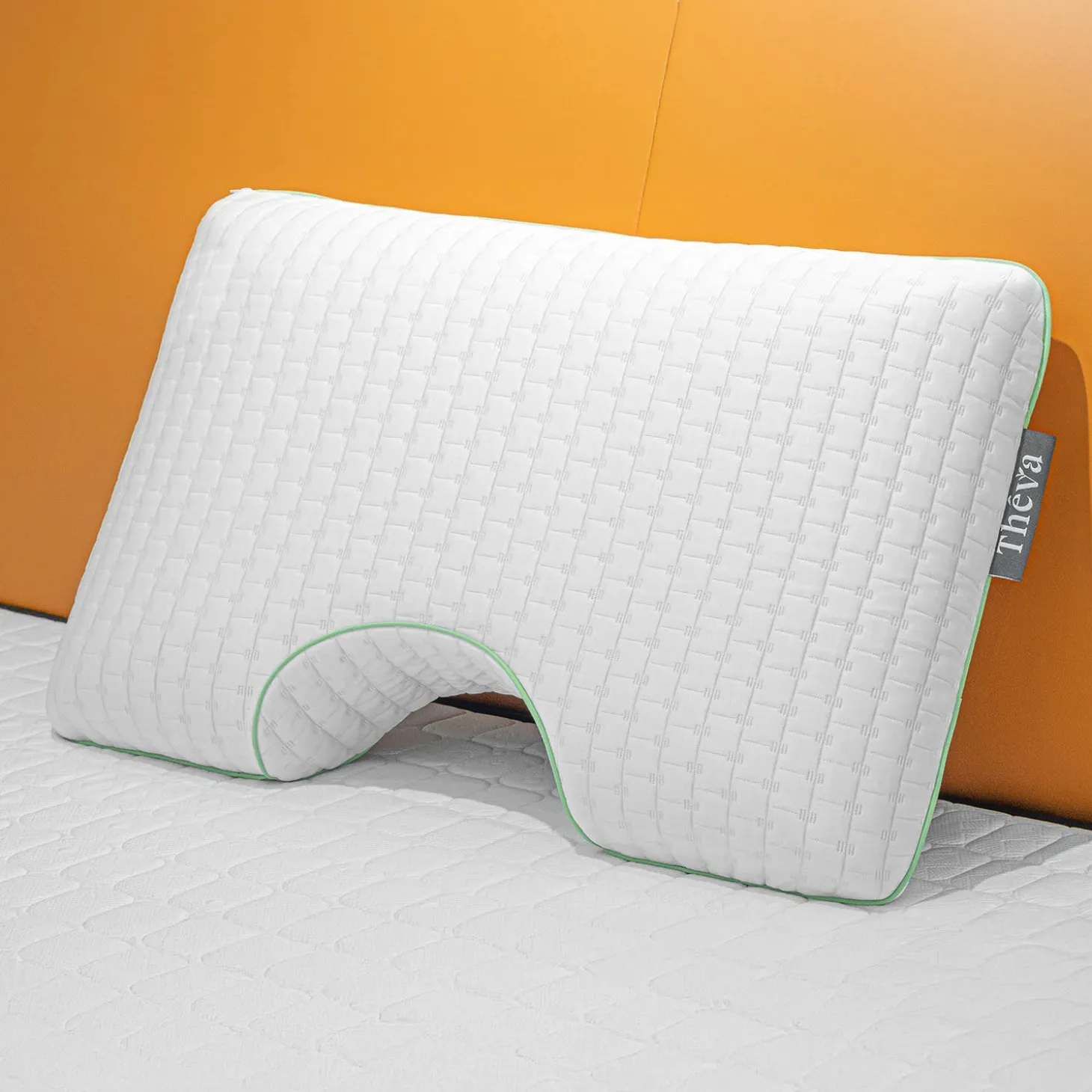 Oreiller ergonomique d’épaule en mousse mémoire infusée de thé vert