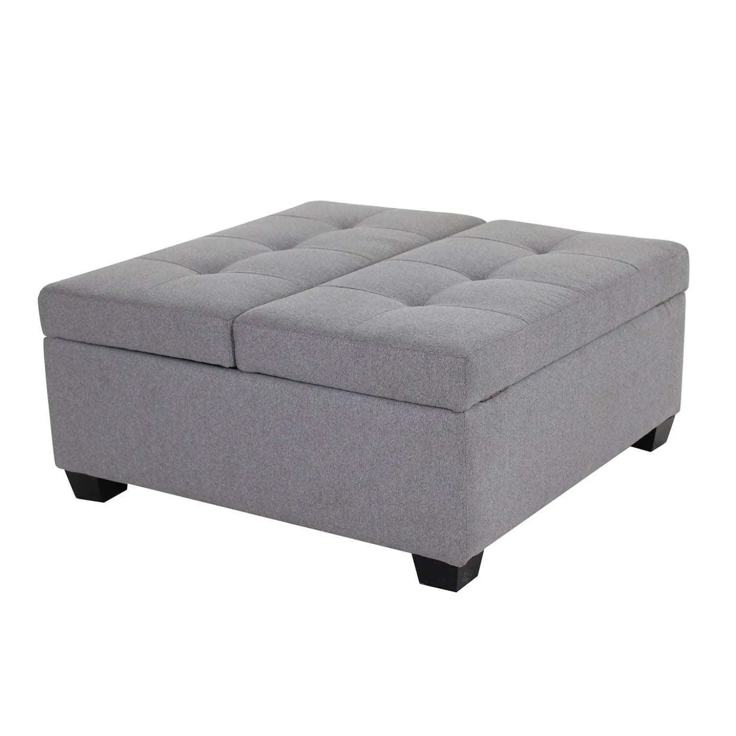 Ottoman avec rangement - gris