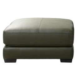 Ottoman en cuir véritable