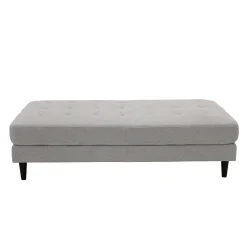 Ottoman en tissu 62 x 31 x 17 - gris