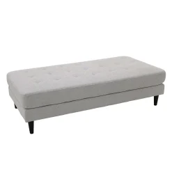 Ottoman en tissu 62 x 31 x 17 - gris