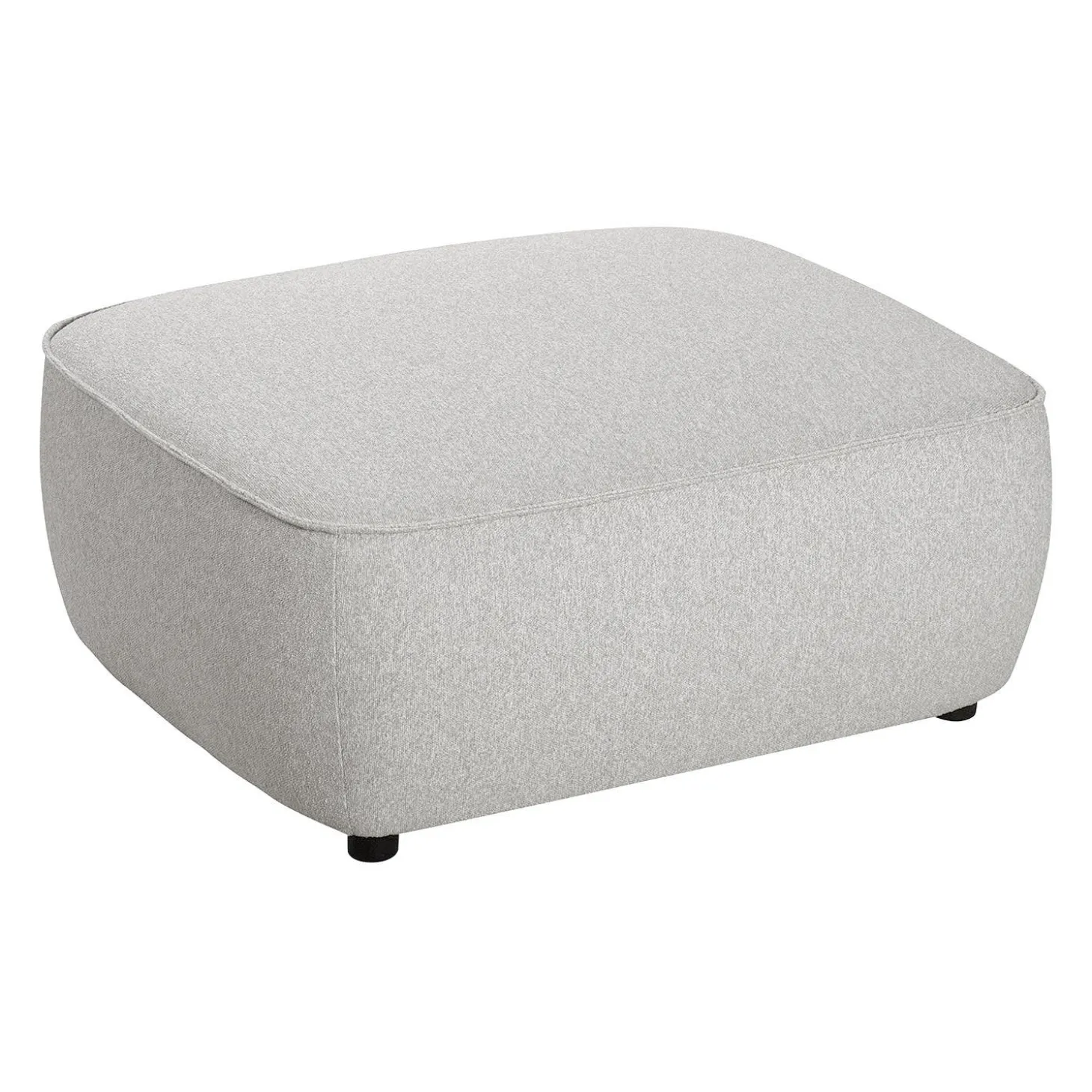 Ottoman en tissu gris