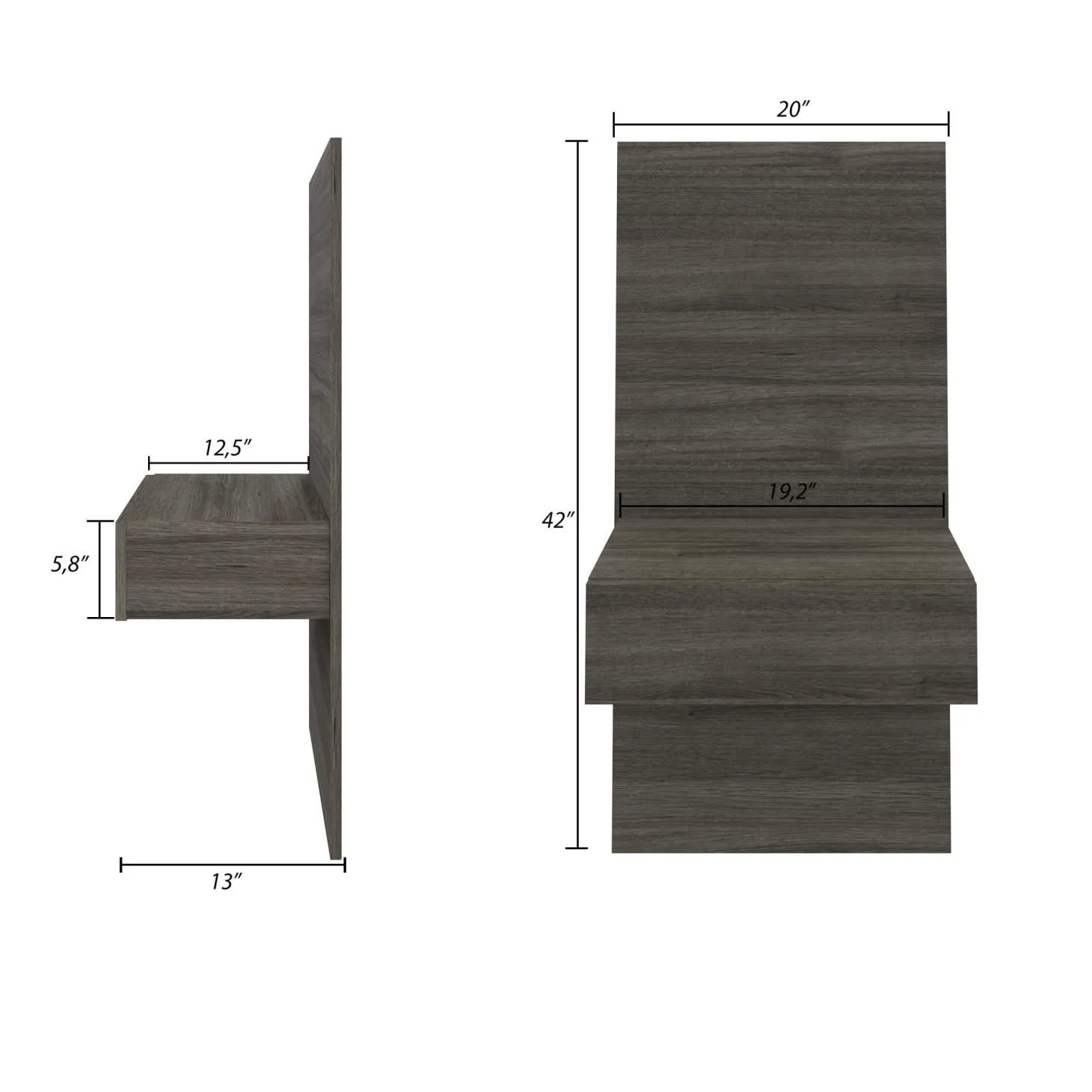 Panneau d'extension table de chevet - Nexera
