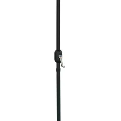 Parasol gris inclinable avec base - 9 pi