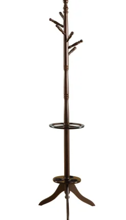 Patère - 71"H, cerise foncé avec soutien parapluie