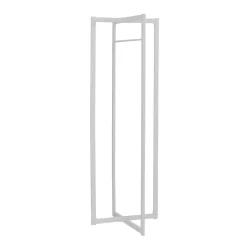 Patère - 72"H, métal blanc