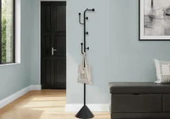 Patère - 66"h, métal noir