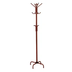 Patère - 70"H, métal rouge