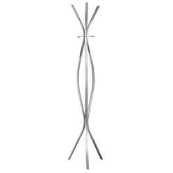Patère - 72"H, style contemporain métal argent