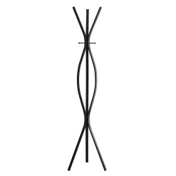 Patère - 72"H, style contemporain métal noir