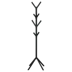 Patère sur pied - 70"H, métal noir