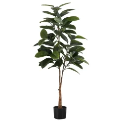 Plante artificielle - 52"H, caoutchouc intérieur pot 5"