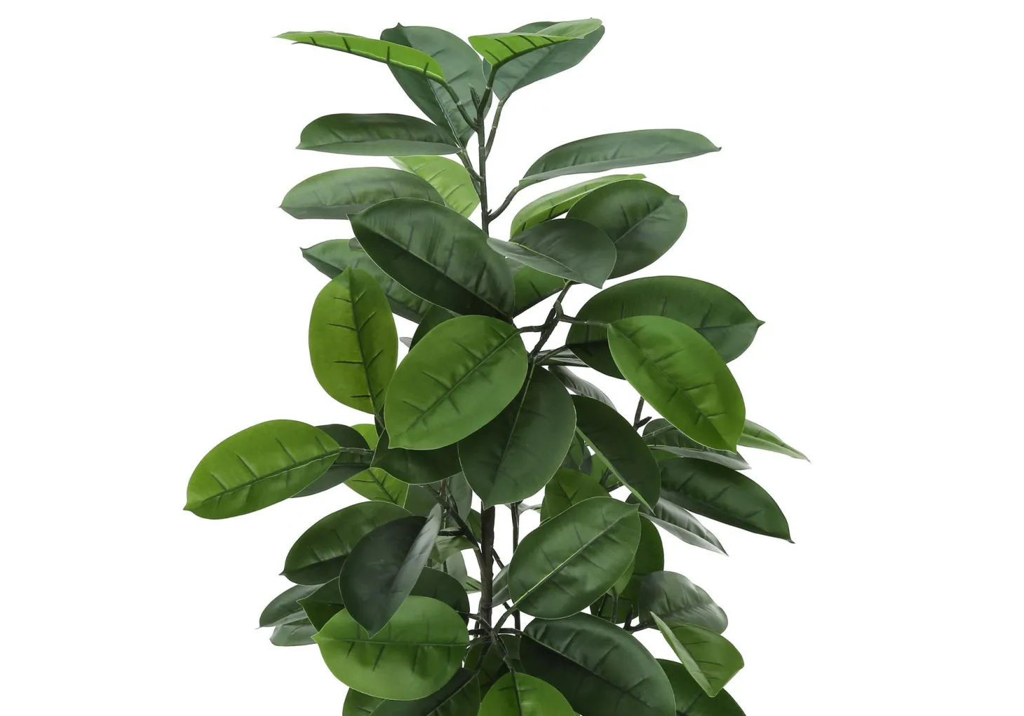 Plante artificielle - 52"H, caoutchouc intérieur pot 5"