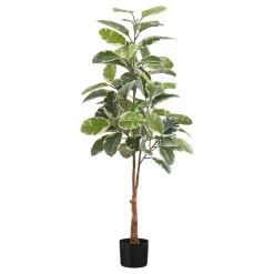 Plante artificielle - 52"H, caoutchouc intérieur pot 5"