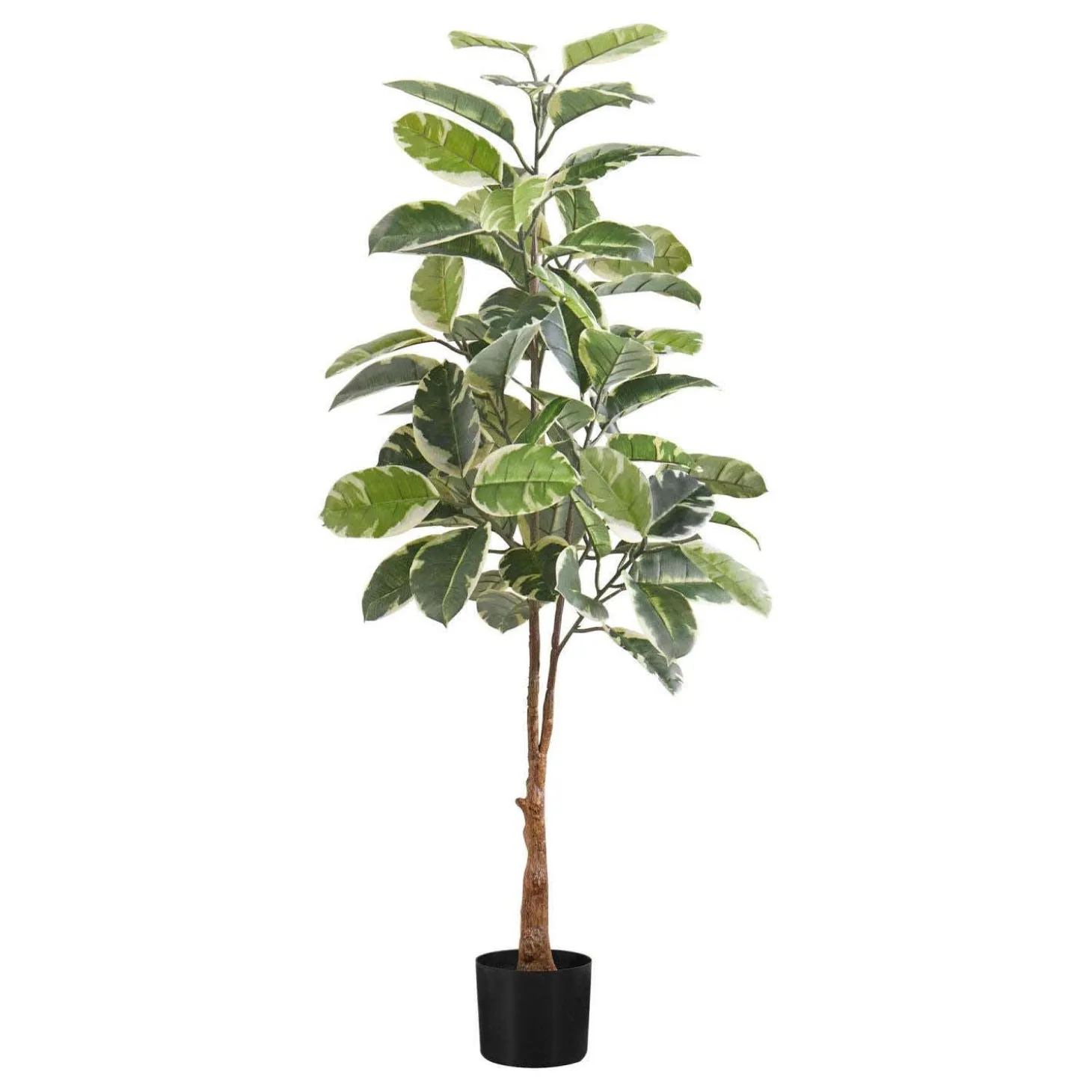 Plante artificielle - 52"H, caoutchouc intérieur pot 5"