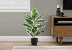Plante artificielle - 27"H, caoutchouc intérieur pot 5"