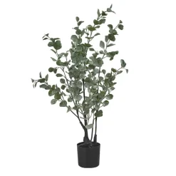 Plante artificielle - 35"H, eucalyptus intérieur pot 5"