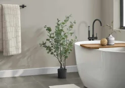 Plante artificielle - 35"H, eucalyptus intérieur pot 5"