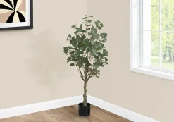 Plante artificielle - 46"H, eucalyptus intérieur pot 5"