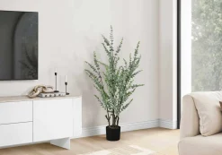 Plante artificielle - 44"H, eucalyptus intérieur pot 5"