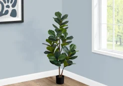 Plante artificielle - 49"H, figuier intérieur pot 5"