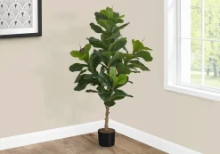 Plante artificielle - 47"H, fiddle intérieur pot 5"