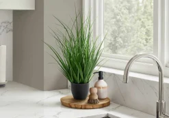 Plante artificielle - 23"H, gazon intérieur pot 4"