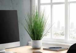 Plante artificielle - 21"H, gazon intérieur pot 4"