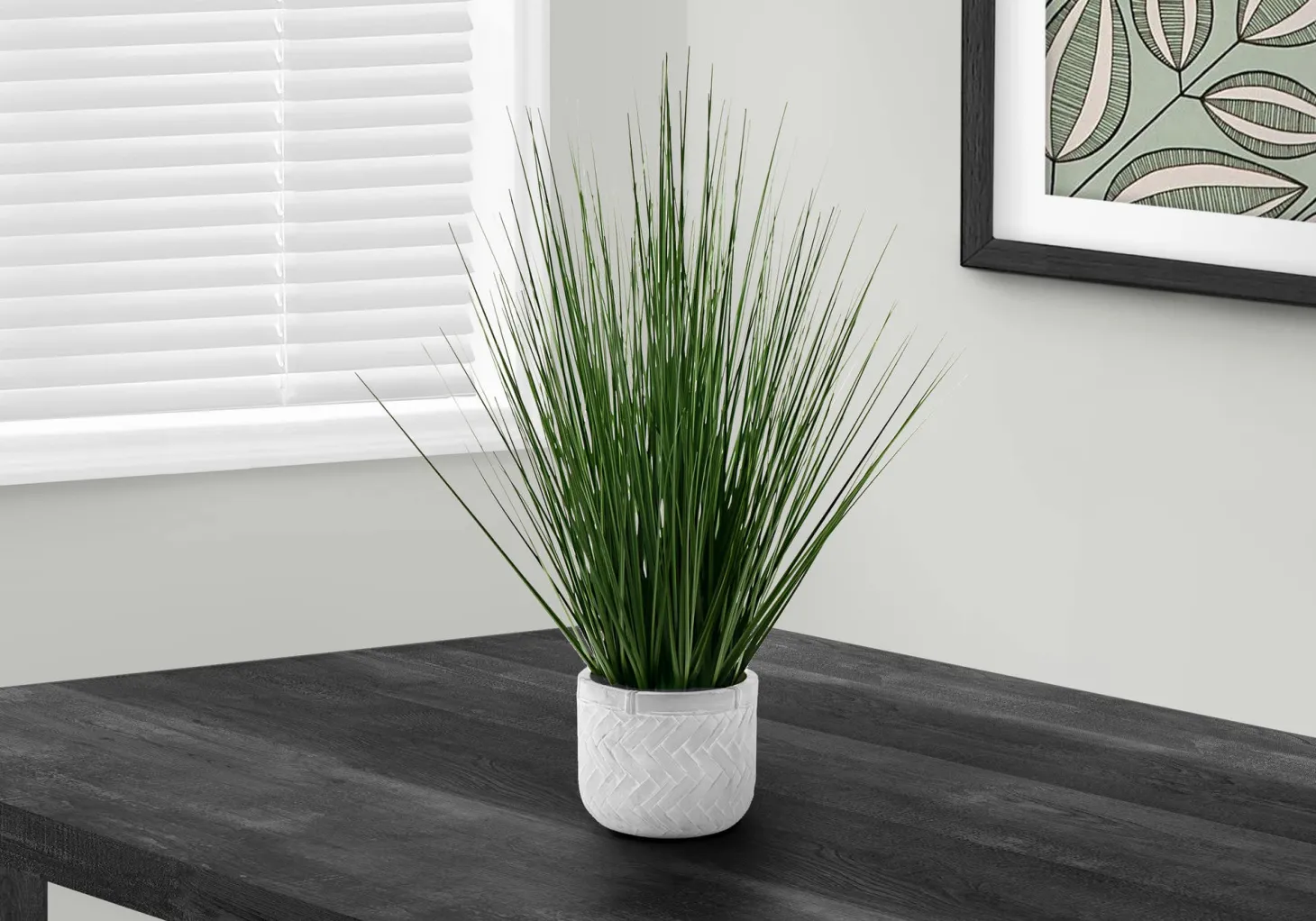 Plante artificielle - 21"H, gazon intérieur pot 4"