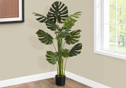 Plante artificielle - 55"H, monstera intérieur pot 6"