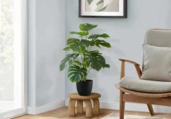 Plante artificielle - 24"H, monstera intérieur pot 5"