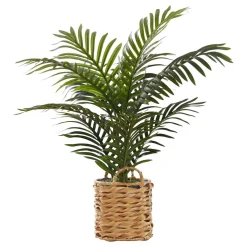Plante artificielle - 24"H/palmier intérieur/pot tisse 8"