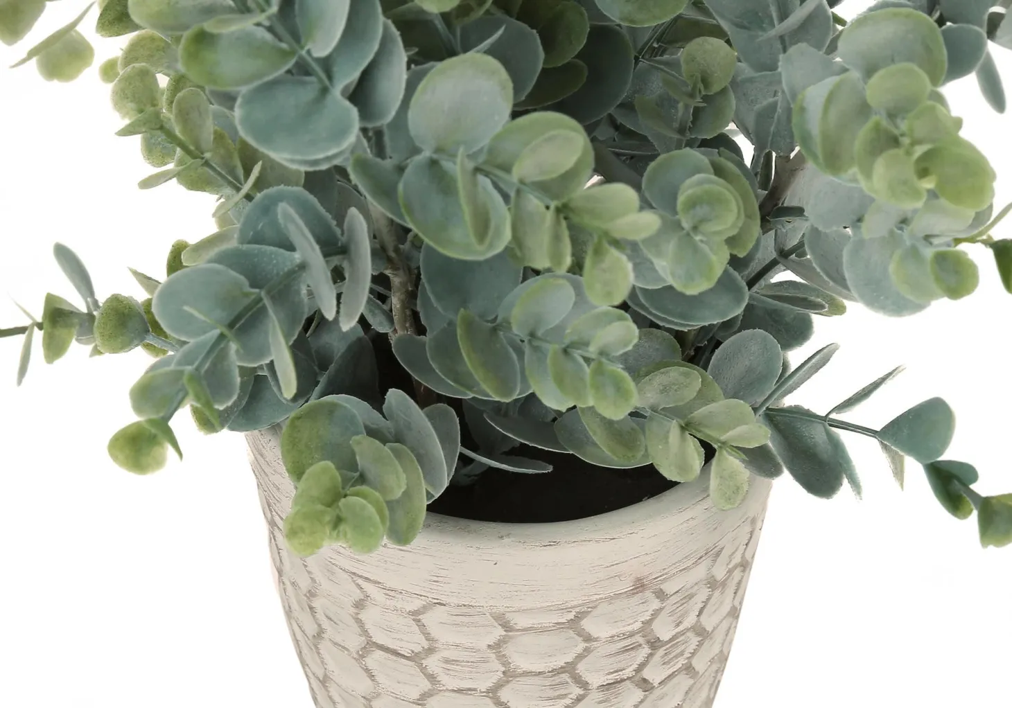 Plante artificielle - 2mcx, 13"H eucalyptus/gazon pot 4"