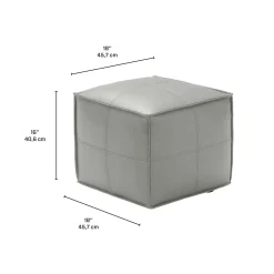 Pouf cubique - gris