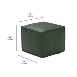 Pouf cubique - vert
