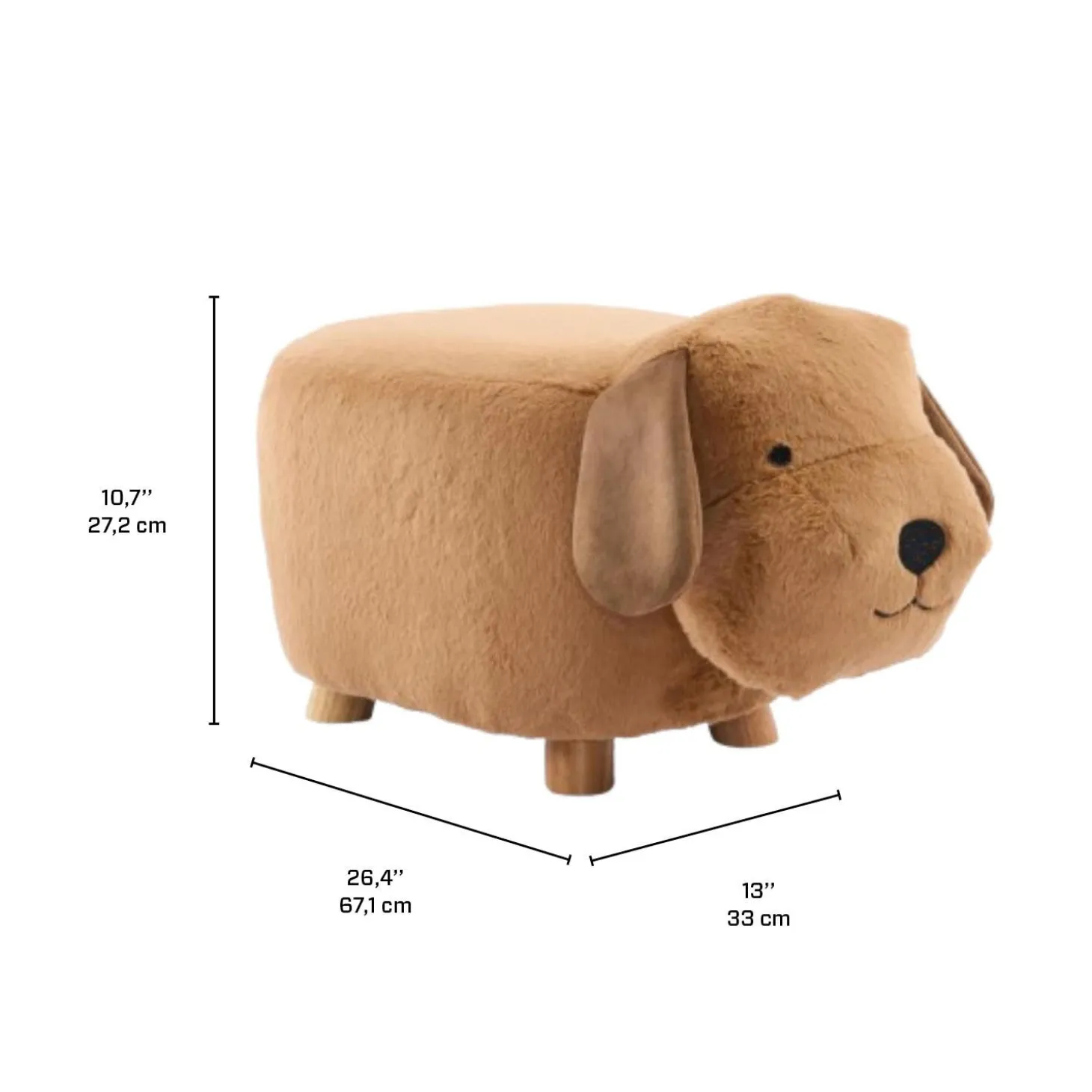 Pouf en forme de chien