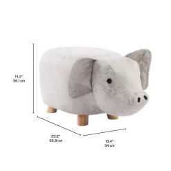 Pouf en forme de cochon