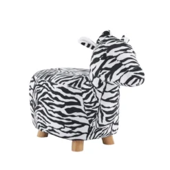 Pouf en forme de zèbre