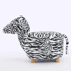 Pouf en forme de zèbre