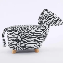 Pouf en forme de zèbre