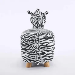 Pouf en forme de zèbre
