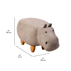Pouf en forme d'hippopotame