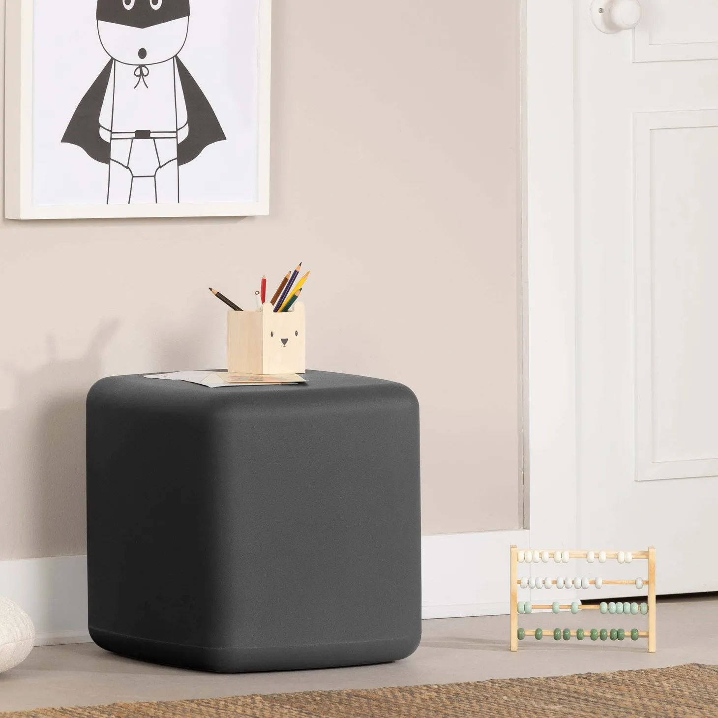 Pouf gris charbon - South Shore